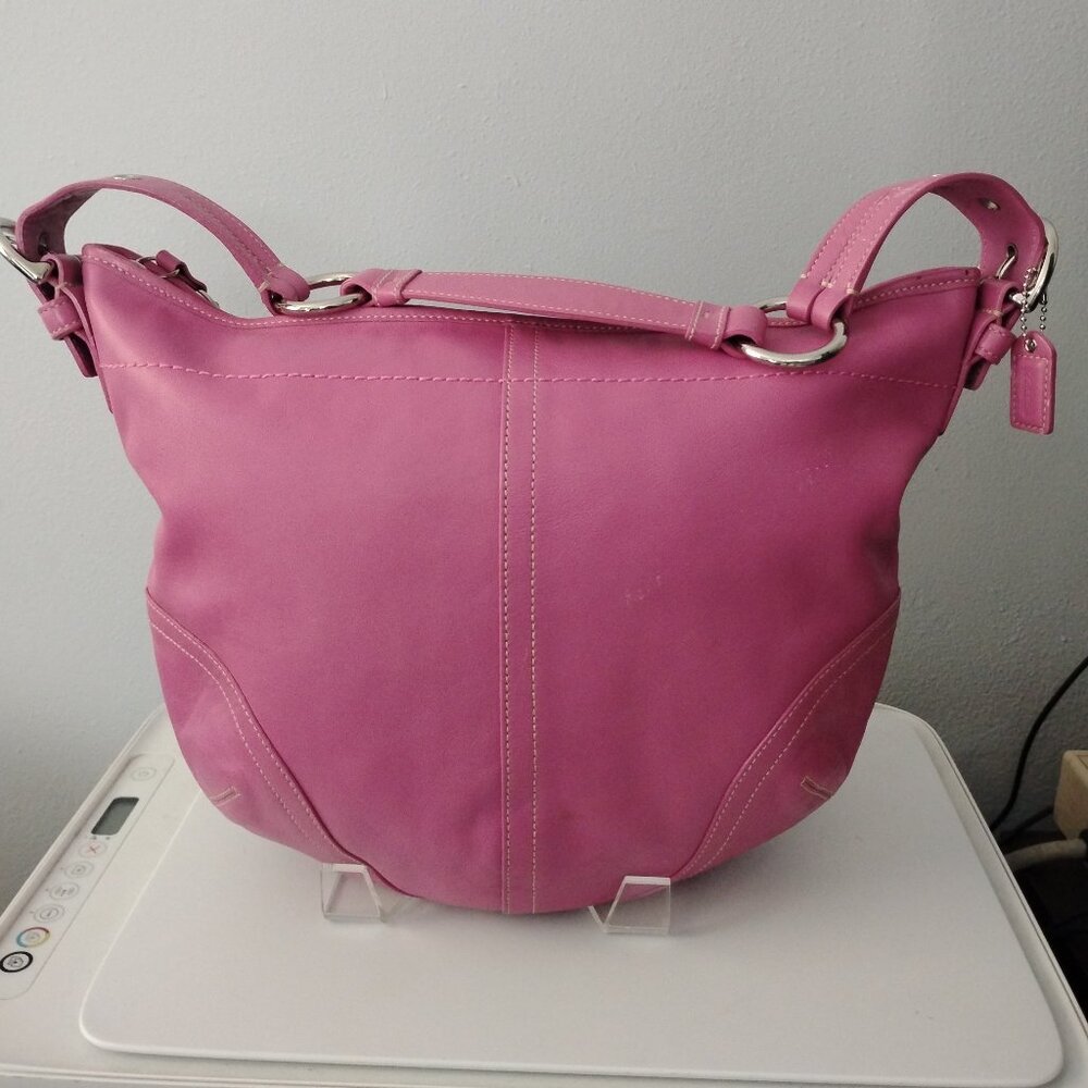 ❤️COACH SOHO CANDY PINK MODEL K057-3651 HOBO SLOUCH BAG PURSE +HANGTAG